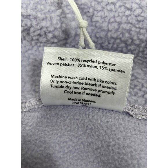 Blogilates x Target Womens Campfire Fleece Full Zip Jacket 1X Light Purple - Picture 7 of 9